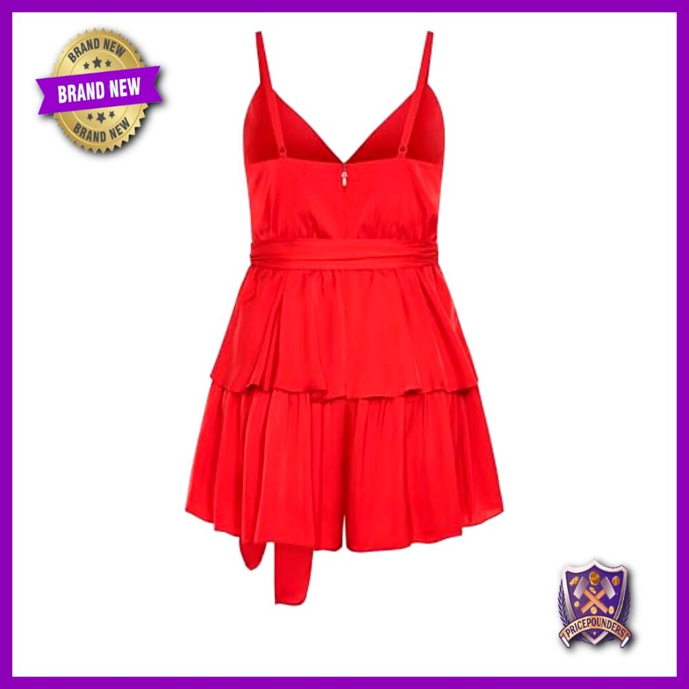 Plus Size Romper With Adjustable Straps, Elastic … - image 4